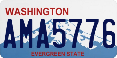 WA license plate AMA5776