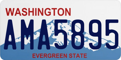 WA license plate AMA5895