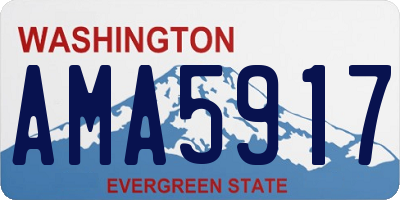 WA license plate AMA5917