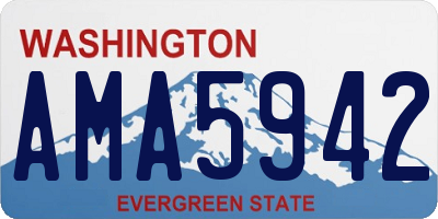 WA license plate AMA5942