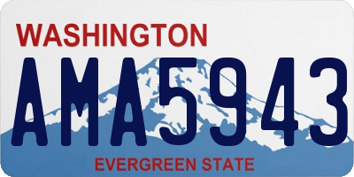 WA license plate AMA5943