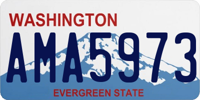 WA license plate AMA5973