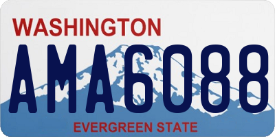 WA license plate AMA6088