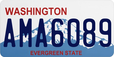 WA license plate AMA6089