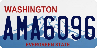 WA license plate AMA6096