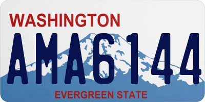 WA license plate AMA6144