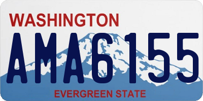 WA license plate AMA6155