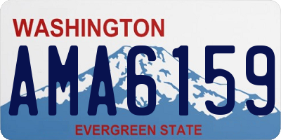 WA license plate AMA6159