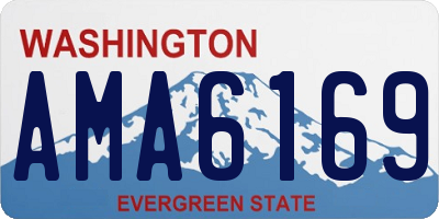 WA license plate AMA6169