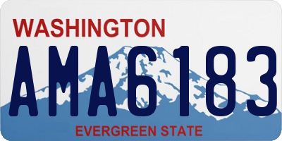 WA license plate AMA6183