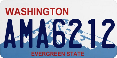 WA license plate AMA6212