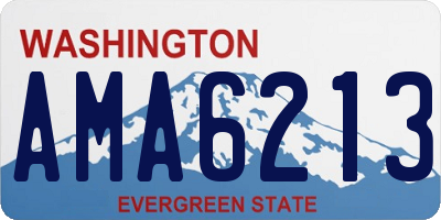 WA license plate AMA6213