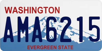 WA license plate AMA6215