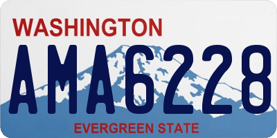 WA license plate AMA6228