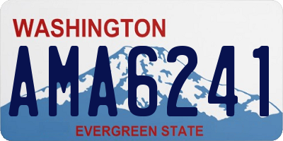 WA license plate AMA6241