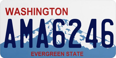 WA license plate AMA6246