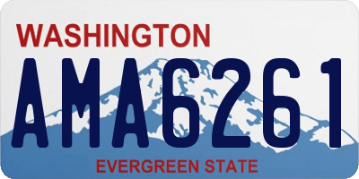 WA license plate AMA6261