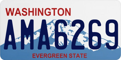 WA license plate AMA6269