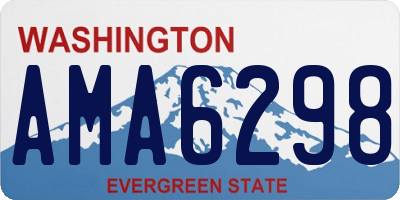 WA license plate AMA6298