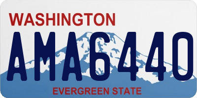 WA license plate AMA6440
