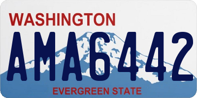 WA license plate AMA6442