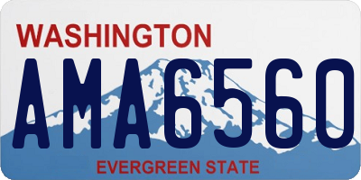 WA license plate AMA6560