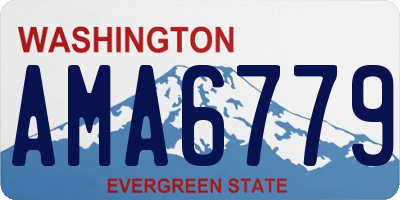 WA license plate AMA6779
