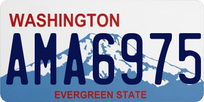 WA license plate AMA6975