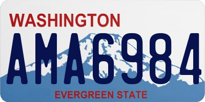 WA license plate AMA6984