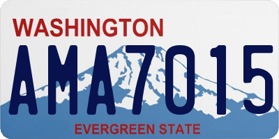 WA license plate AMA7015