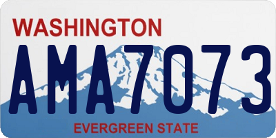 WA license plate AMA7073