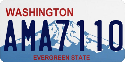 WA license plate AMA7110