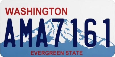 WA license plate AMA7161