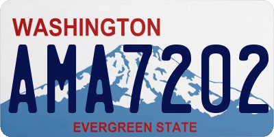 WA license plate AMA7202