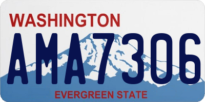WA license plate AMA7306