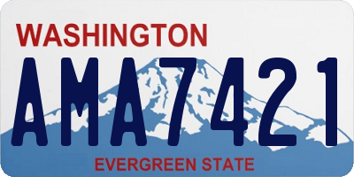 WA license plate AMA7421