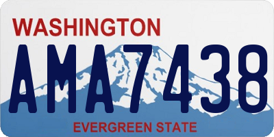WA license plate AMA7438