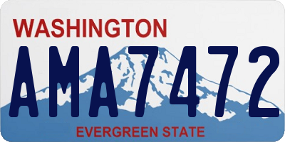 WA license plate AMA7472