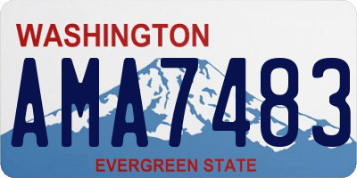 WA license plate AMA7483