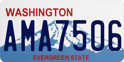 WA license plate AMA7506
