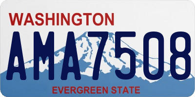 WA license plate AMA7508