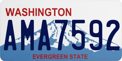 WA license plate AMA7592
