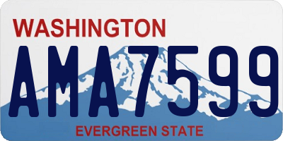 WA license plate AMA7599