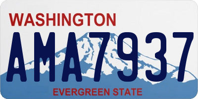 WA license plate AMA7937