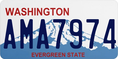 WA license plate AMA7974