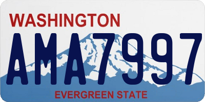 WA license plate AMA7997