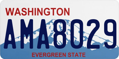 WA license plate AMA8029