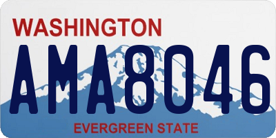 WA license plate AMA8046