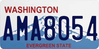 WA license plate AMA8054