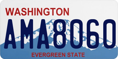 WA license plate AMA8060